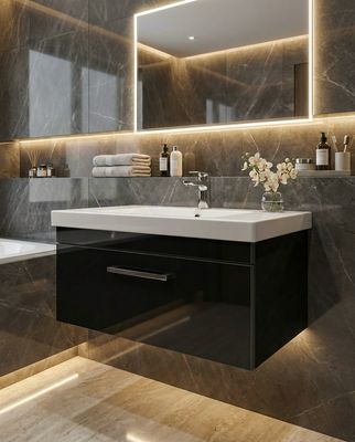 Bathroom Furniture Spazio 80 cm with One Drawer (without Basin)