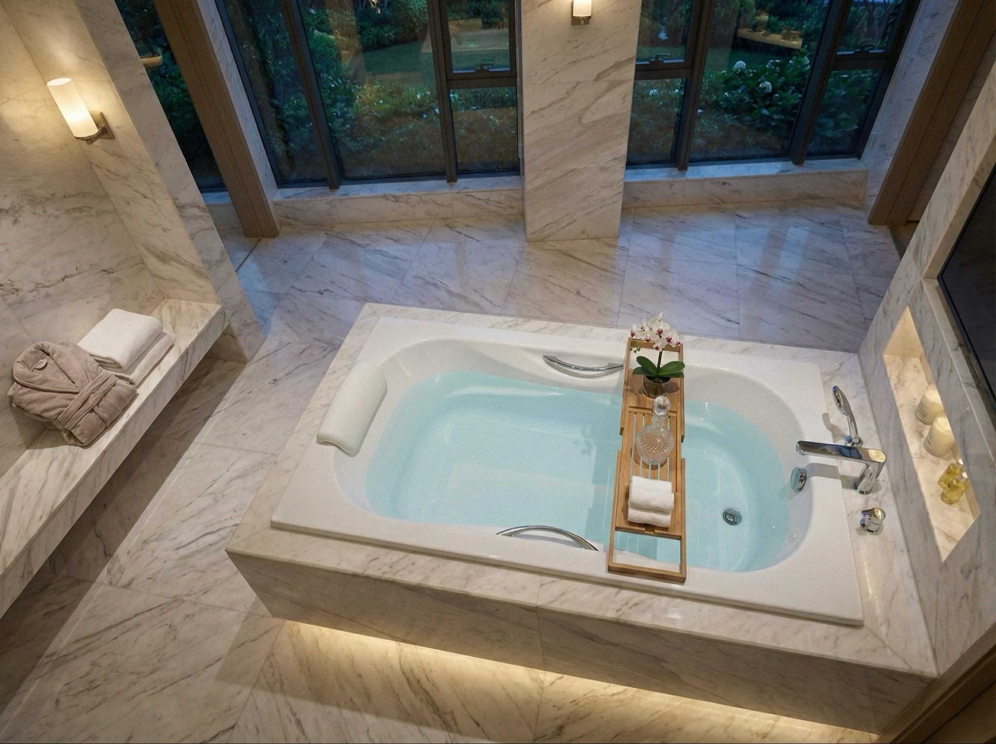 Baignoire Relax 150 x 70 cm avec accoudoirs intégrés - vue 11