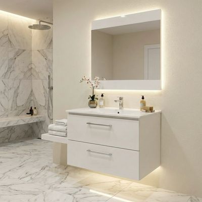 Bathroom Furniture Comete 72 cm with Two Drawers (without Basin)