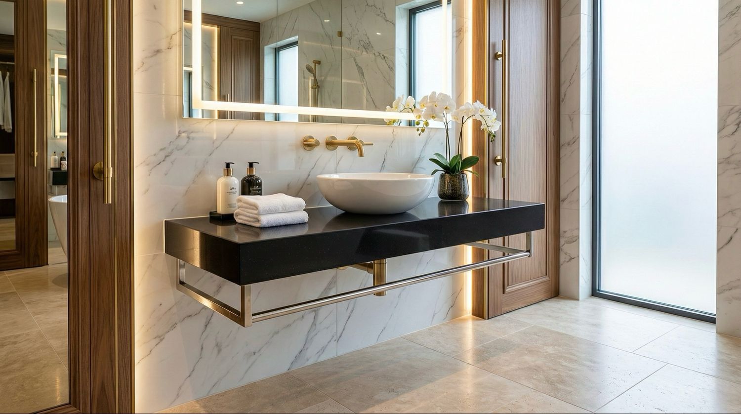 Plan Stone 120 cm granité noir