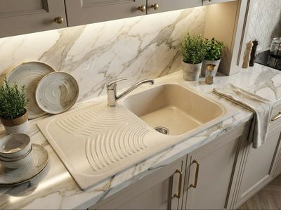 Rocky 80 x 50 cm Drop-in Kitchen Sink