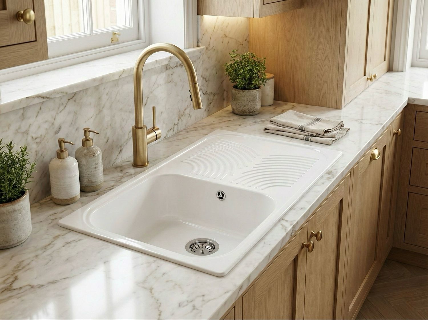 Viva 85 x 50 cm Built-in Kitchen Sink