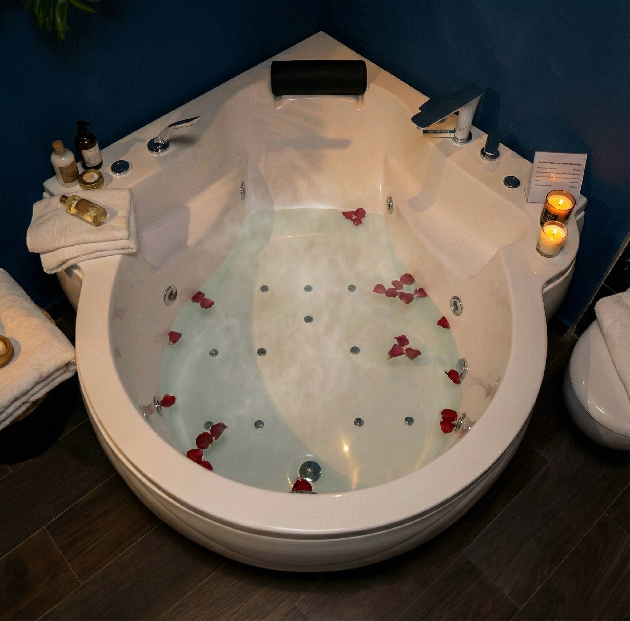 Baignoire Elysée 148  x 148 cm hydromassage mixte - vue 3