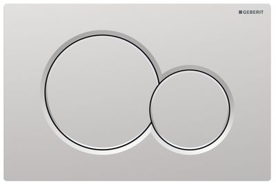 Geberit Sigma01 Flush Plate Round / Matt Chrome Lacquered