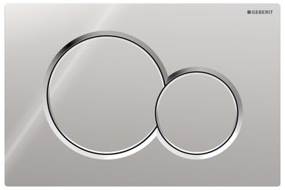 Geberit Sigma01 Round Flush Plate / Glossy Chrome