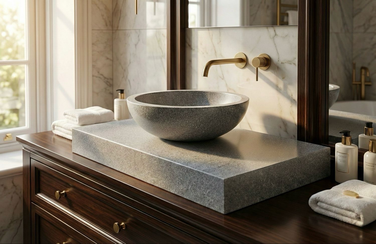 Plan Stone 90 cm granité gris