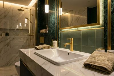 Geberit VariForm Rectangular Built-in Washbasin 55 x 45 cm, with Faucet Platform