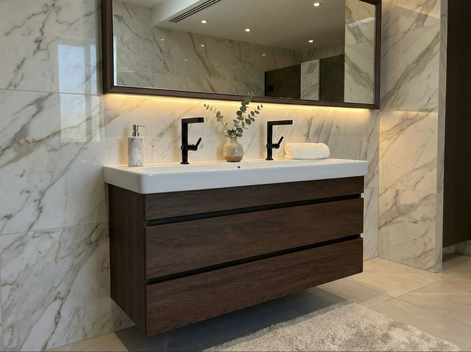 Geberit Smyle 120 cm Bathroom Cabinet with Two Drawers (without Basin)