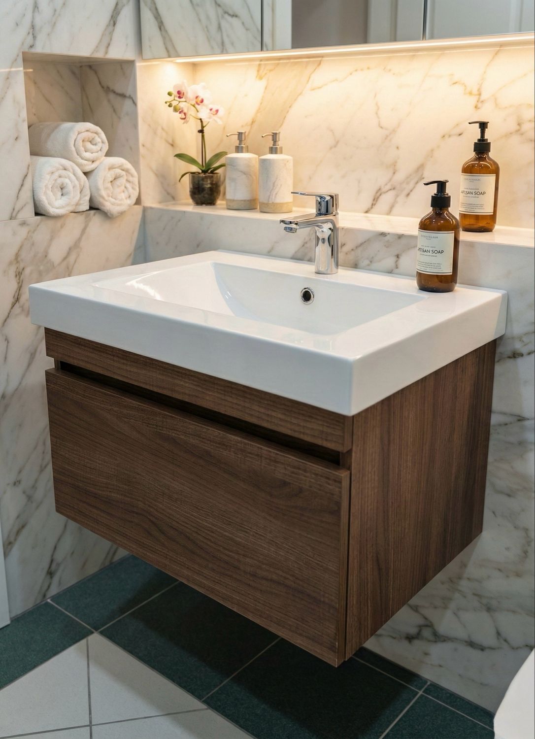 Bathroom Furniture Spazio 60 cm with One Drawer (Without Basin)