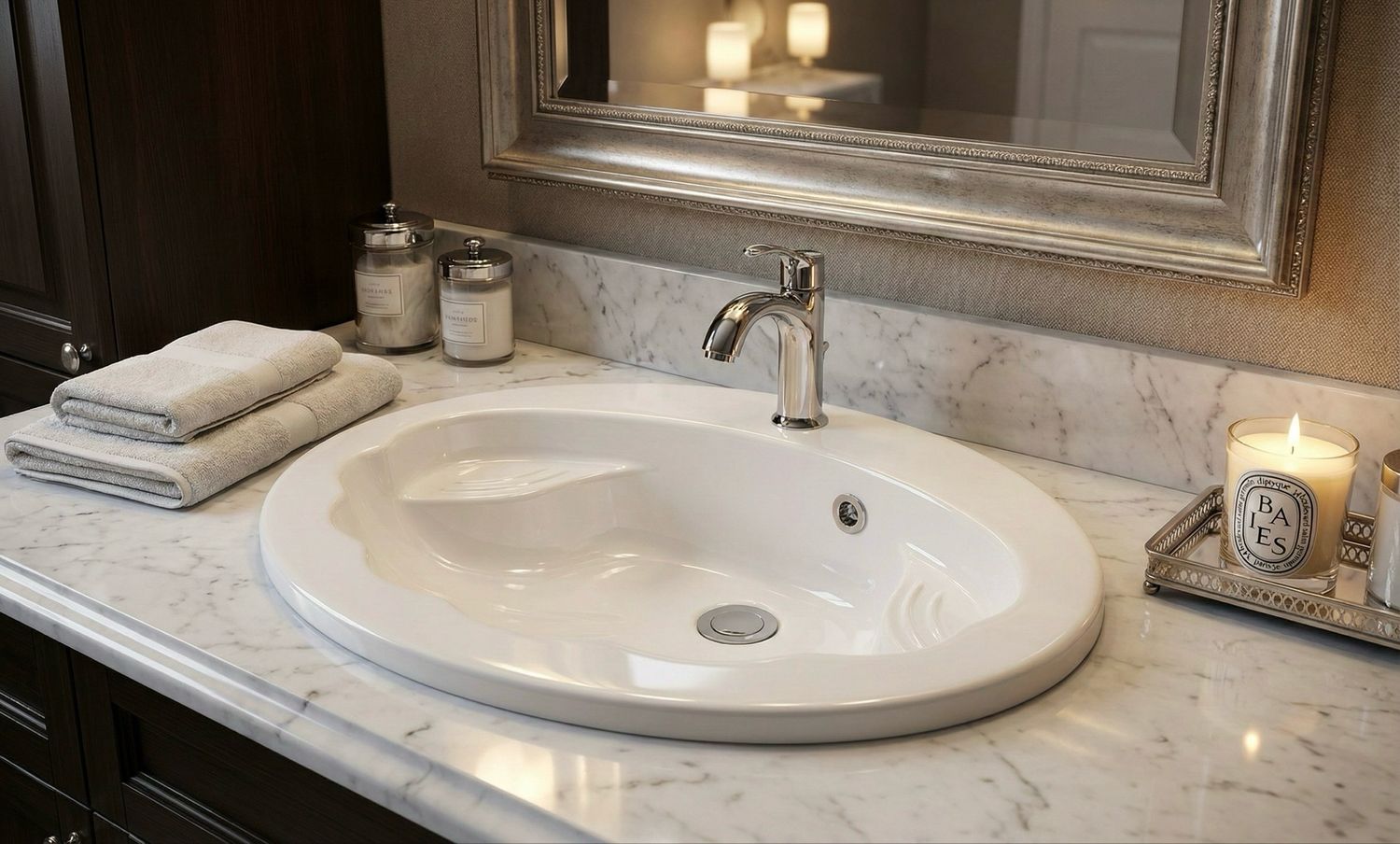 Vasque encastrable Coquille 64,5 cm