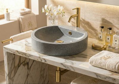 Bol à poser Tempo 47 cm granité gris