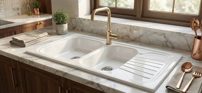 Sandy Built-in Kitchen Sink 112 cm x 50 cm