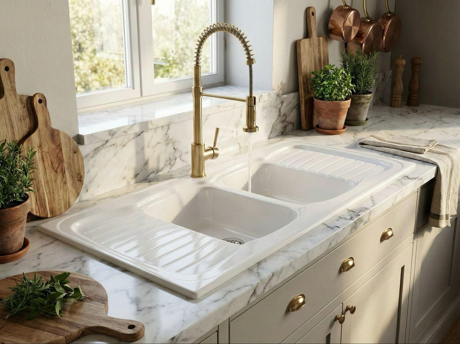 Roxan 140 cm x 60 cm Drop-in Kitchen Sink