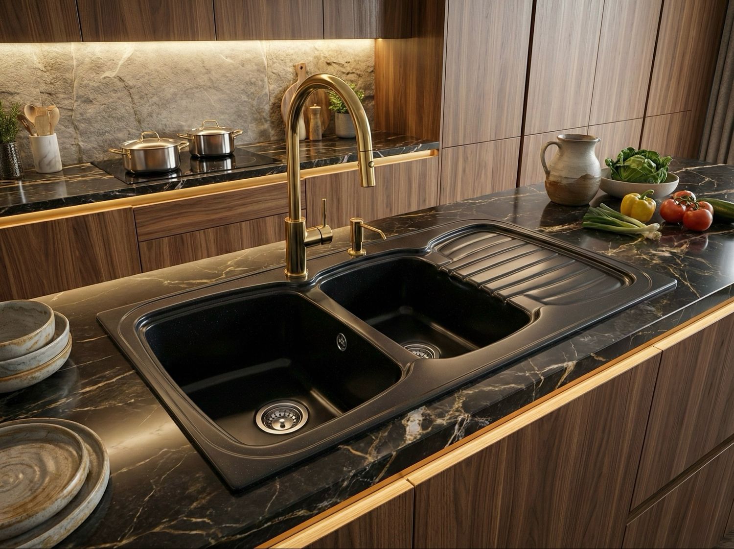 Roxan 120 cm x 60 cm Drop-in Kitchen Sink