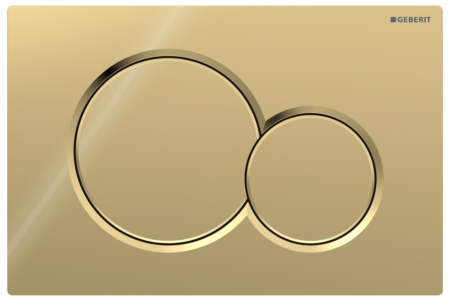 Geberit Sigma01 Round Flush Plate / Special Galvanized Brass