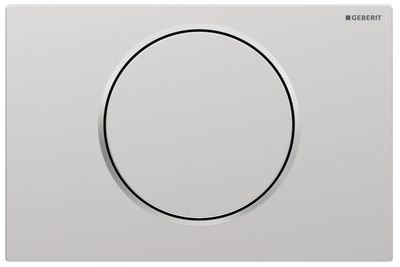 Geberit Sigma10 Actuation Plate / Matte Chrome - Bright Chrome Design Ring