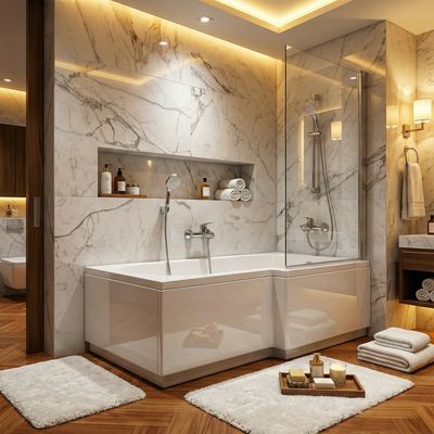 Twin Bathtub 160 x 85 cm Right