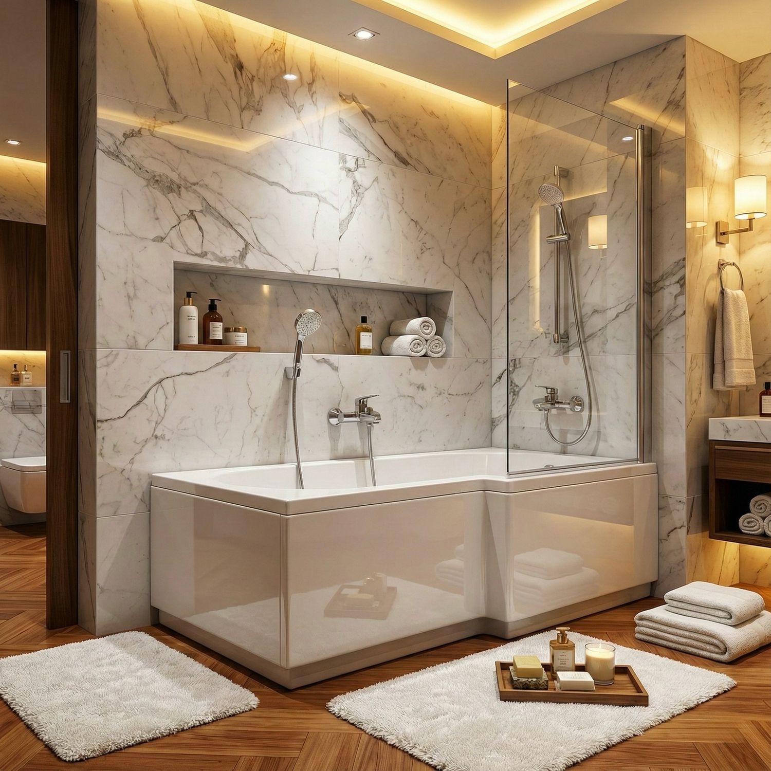 Twin Bathtub 160 x 85 cm Right