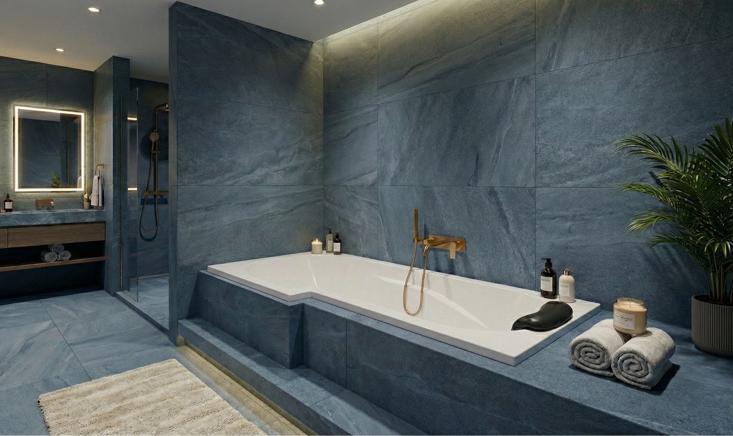 Twin Bathtub 160 x 85 cm Left