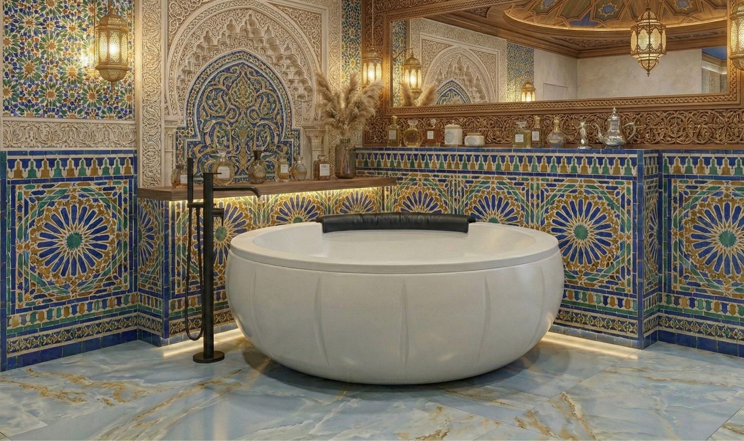 Palacio Bathtub 170 cm with integrated headrest