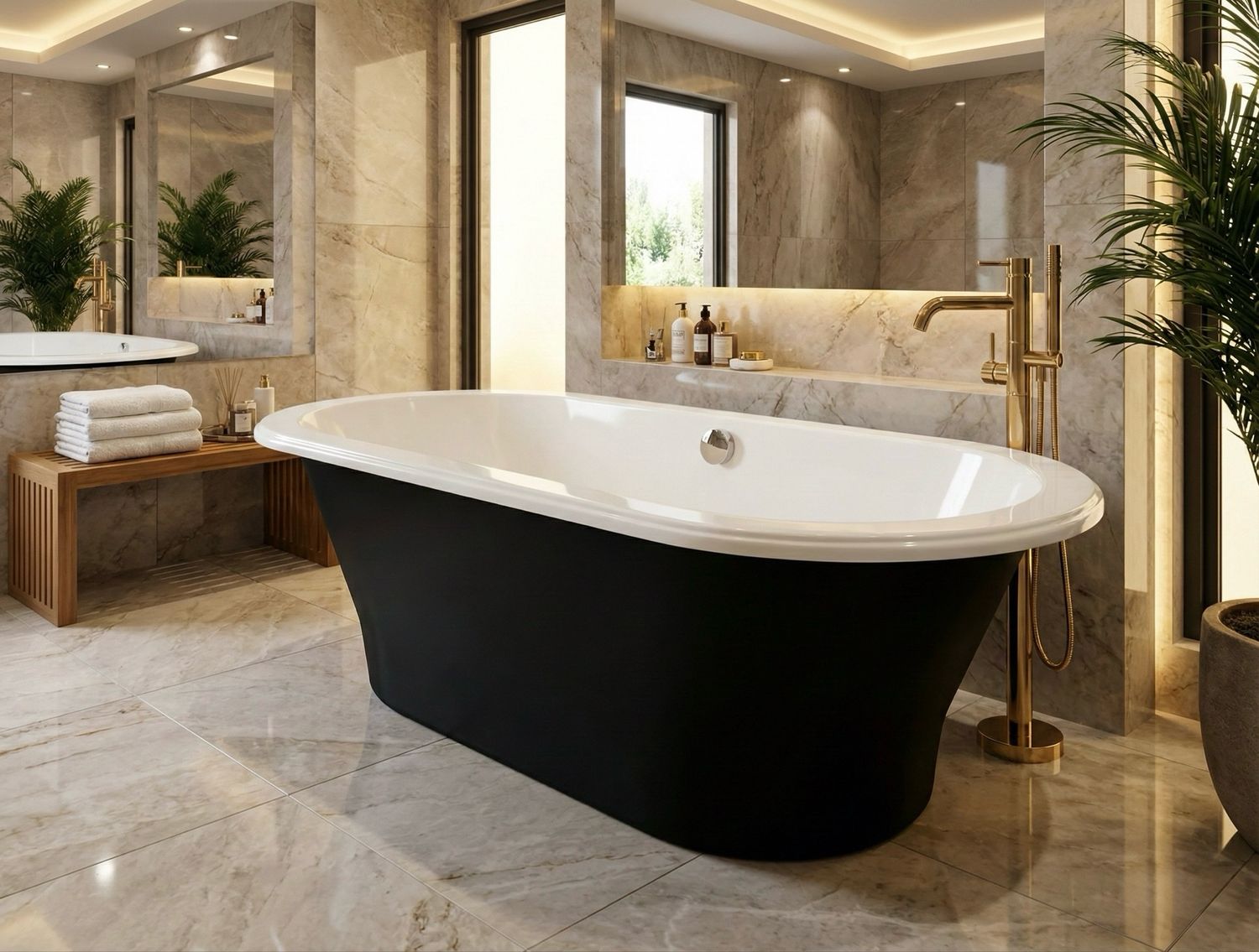 Dolce Two-Tone Bathtub 177 x 82 cm