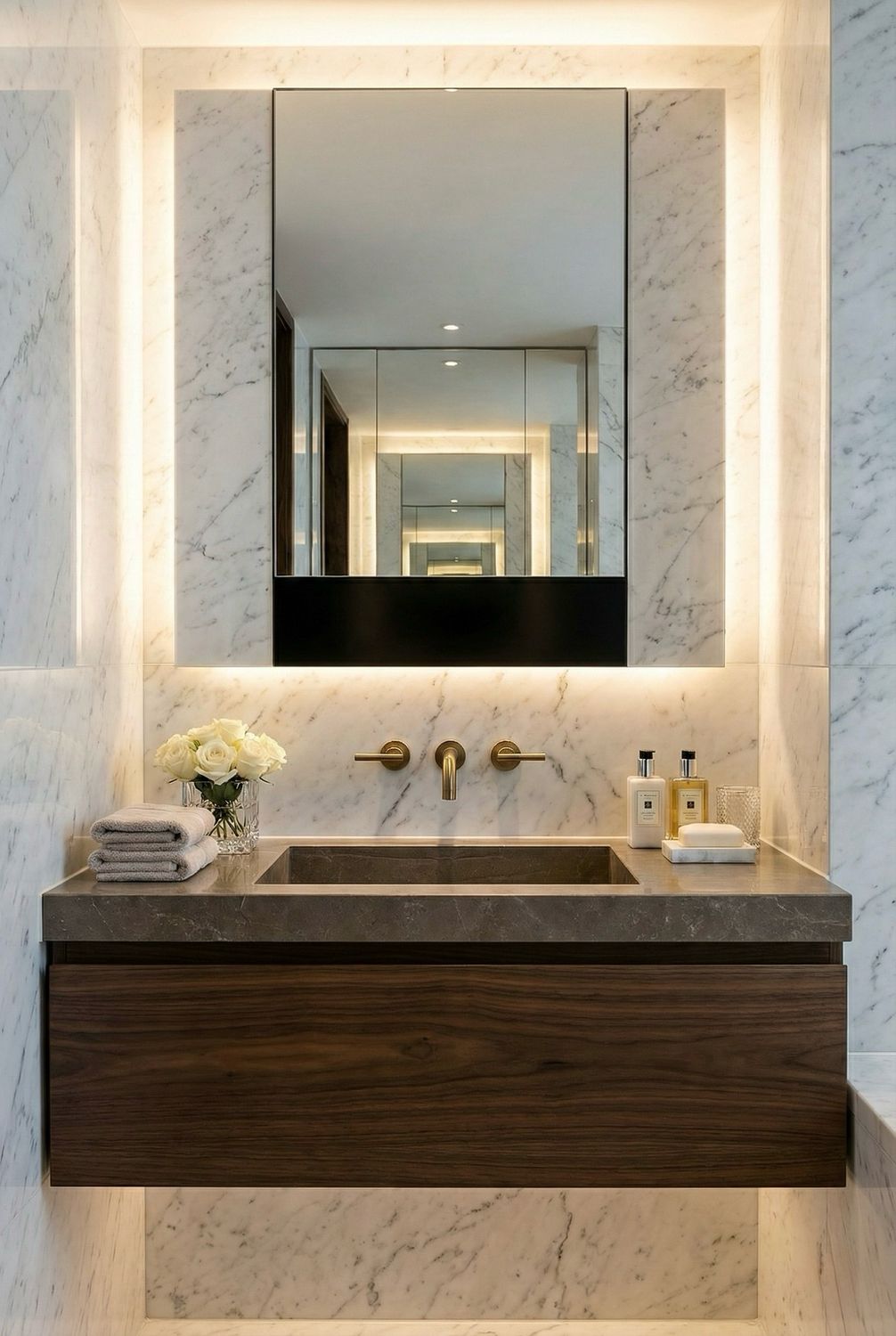 Mirror for Bathroom Aden 60 cm x 34 cm - High Gloss