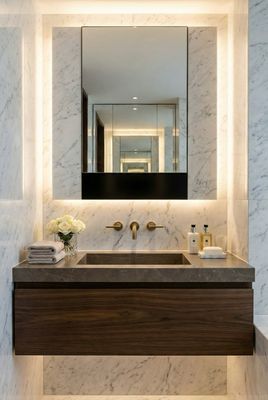 Mirror for Bathroom Aden 60 cm x 34 cm - High Gloss