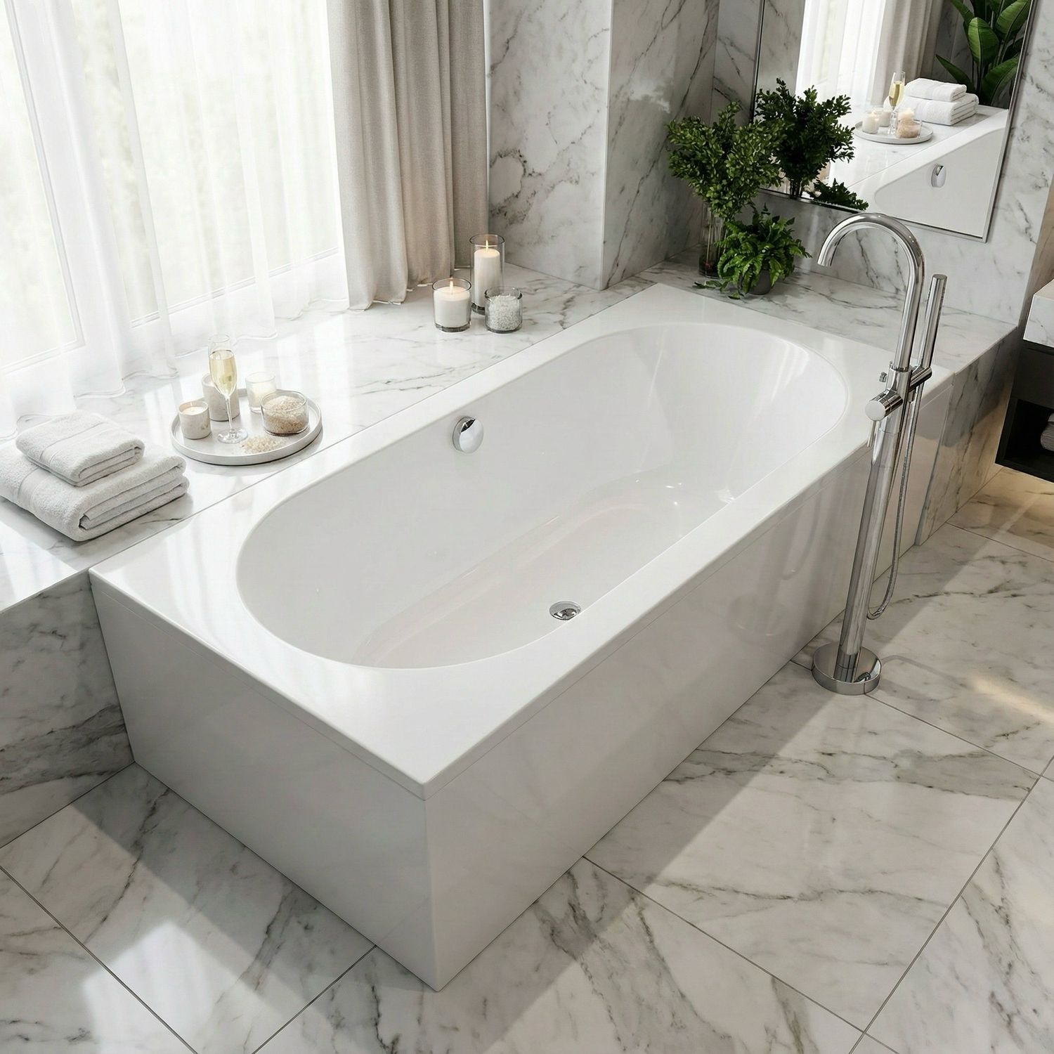 Novospace Bathtub 170 x 75 cm