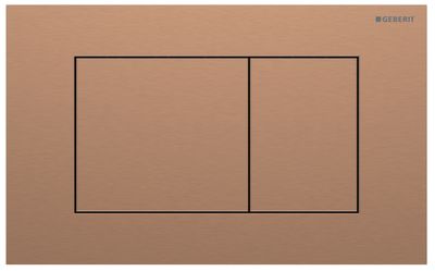 Geberit Sigma40 square flush plate / Brushed rose gold / Easy Clean coating + Fingerprint resistant