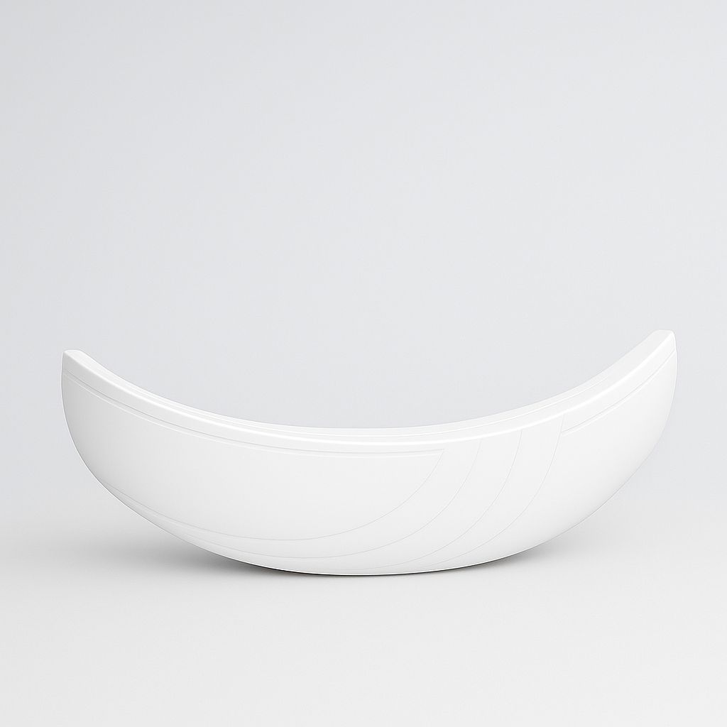 Glossy White Acrylic Front Panel 160 x 54 (for Rectangular Bathtub)