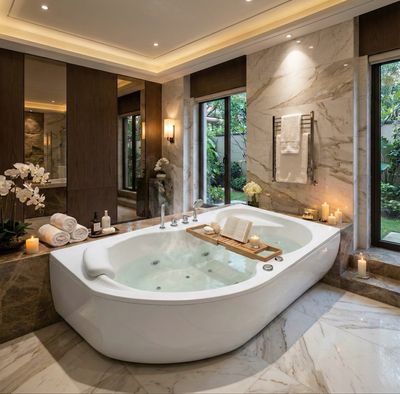 Right-hand Oasis Bathtub with Mixed Hydromassage 160 x 90 cm