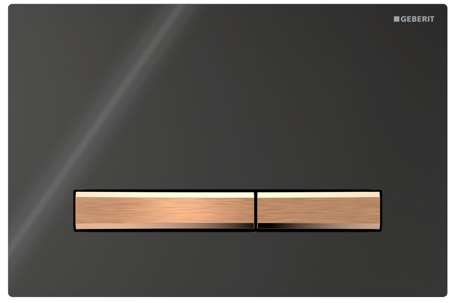 Geberit Sigma50 Flush Plate / Black - Red Gold