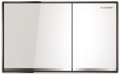 Geberit Sigma60 Flush Plate Wall-Flush / White Glass