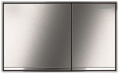 Geberit Sigma60 Wall-Flush Actuation Plate / Brushed Chrome
