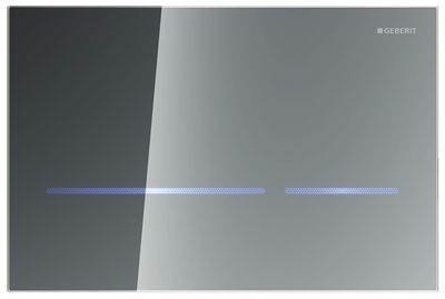 Plaque de déclenchement infrarouge Geberit Sigma80 électronique pour réservoir à encastrer Sigma 8 cm / Verre réfléchissant