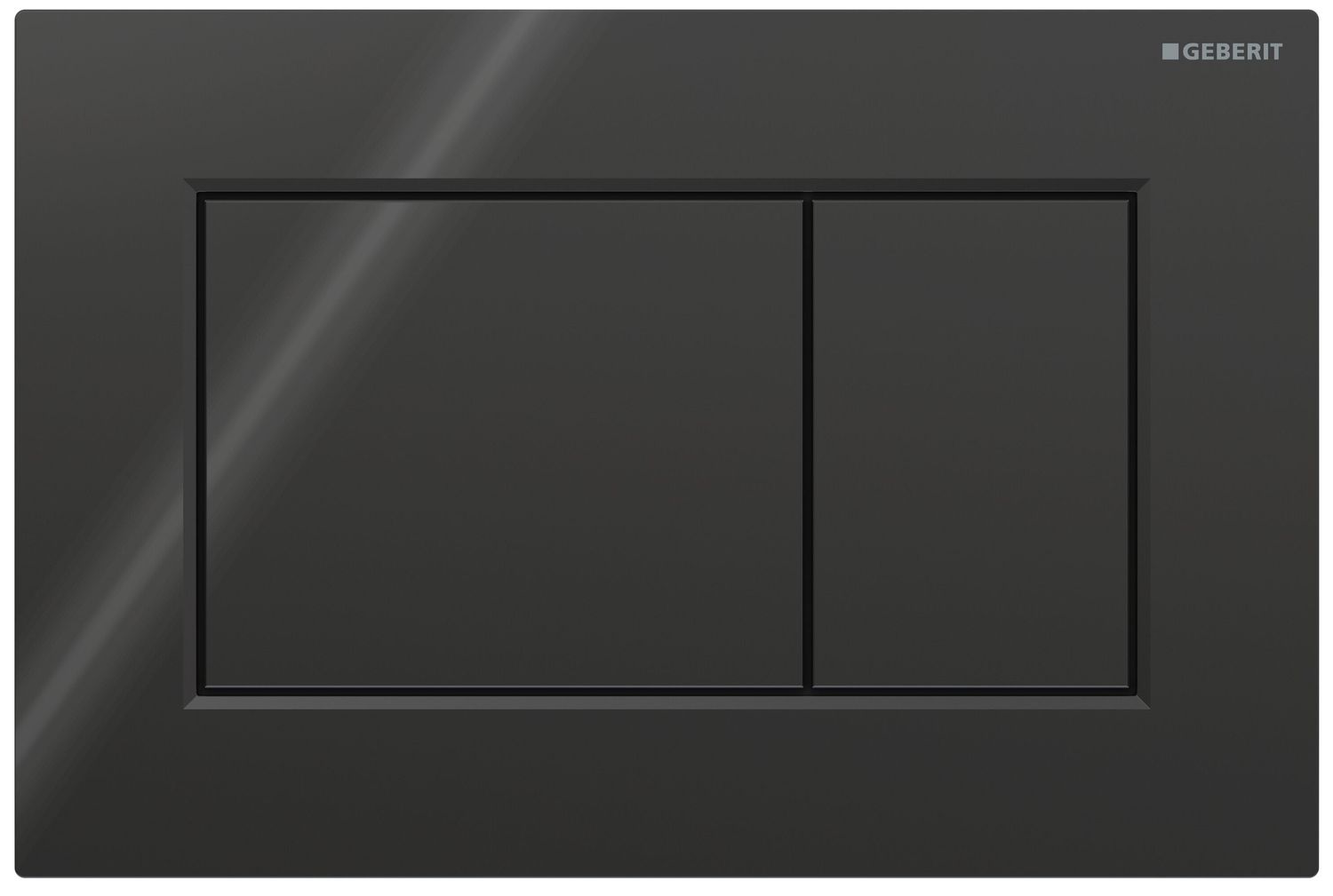 Geberit Sigma01 Square Flush Plate / Black