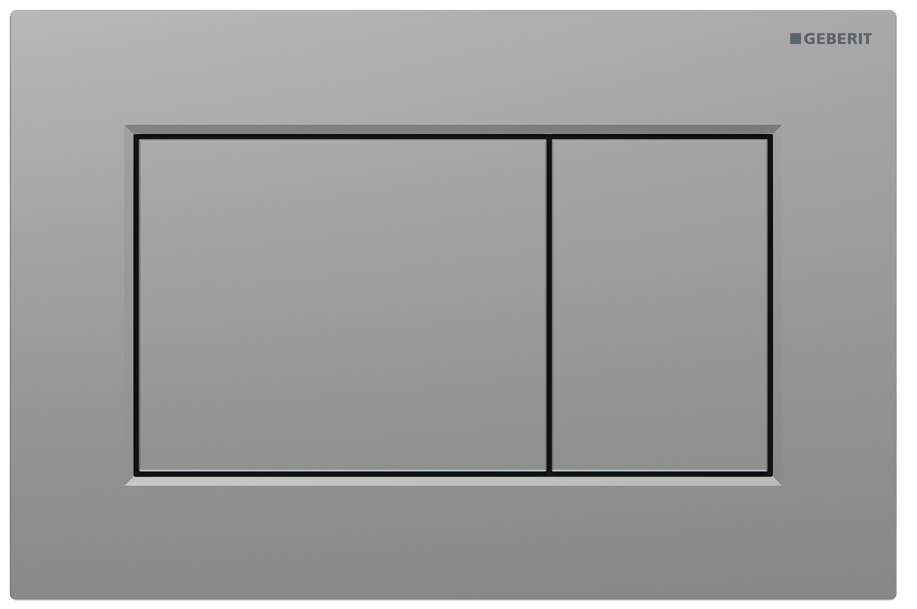 Plaque de déclenchement Geberit Sigma01 square / Chromé mat / Revêtement Easy Clean + Anti-Traces de doigt