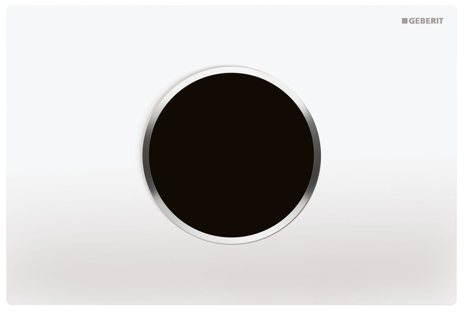 Plaque de déclenchement infrarouge​ Geberit Sigma10 électronique   pour réservoir à encastrer Sigma 12 cm / Blanc - Chromé brillant