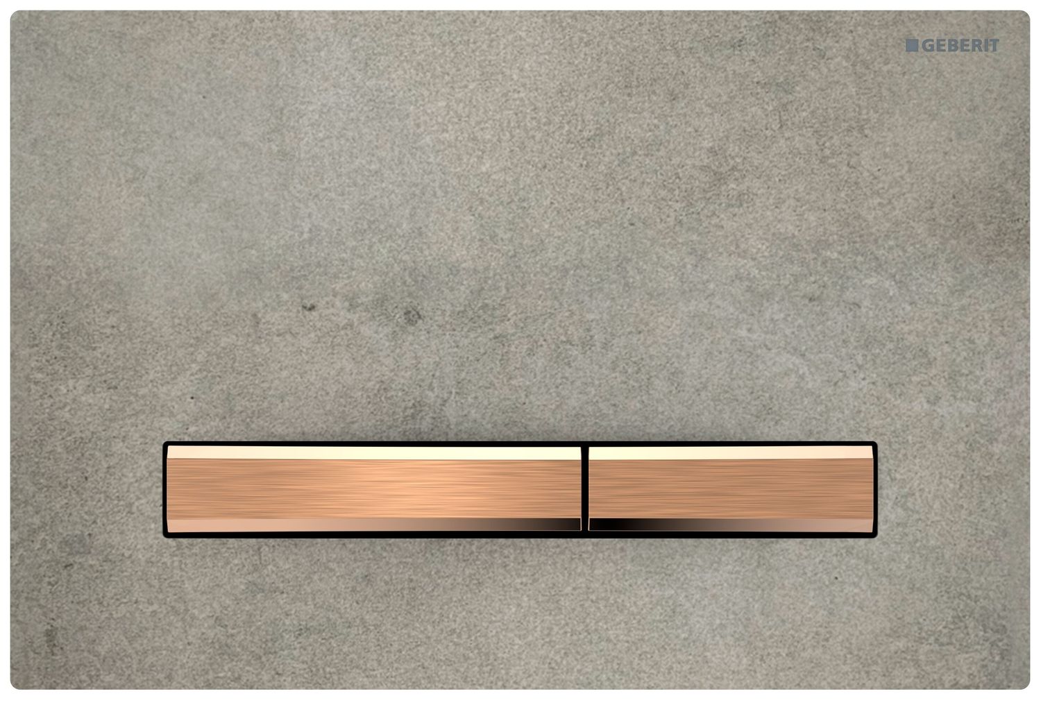 Geberit Sigma50 Flush Plate / Concrete Look - Red Gold