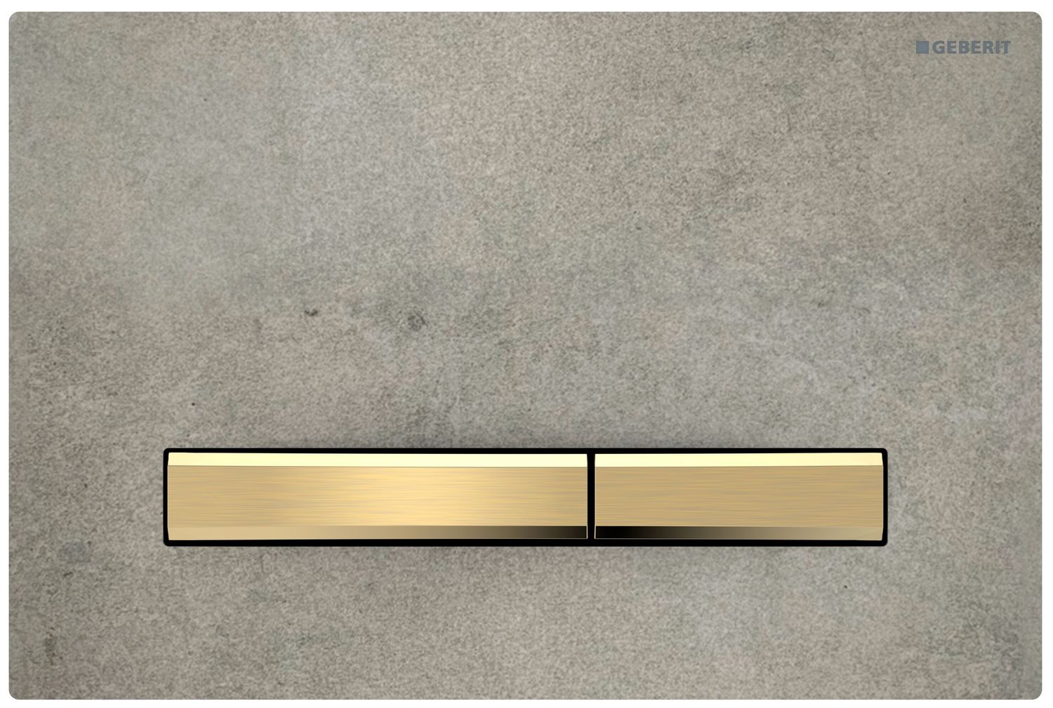 Geberit Sigma50 Flush Plate / Concrete Look - Brass