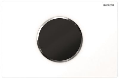 Plaque de déclenchement infrarouge Geberit Sigma10 électronique pour réservoir à encastrer Sigma 12 cm / Blanc - Chromé brillant