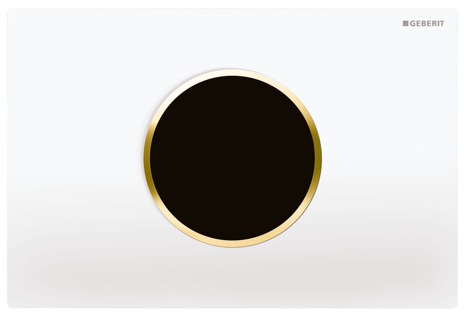 Plaque de déclenchement infrarouge  Geberit Sigma10 électronique pour réservoir à encastrer Sigma 12 cm / Blanc doré