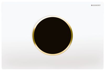 Plaque de déclenchement infrarouge  Geberit Sigma10 électronique pour réservoir à encastrer Sigma 12 cm / Blanc doré