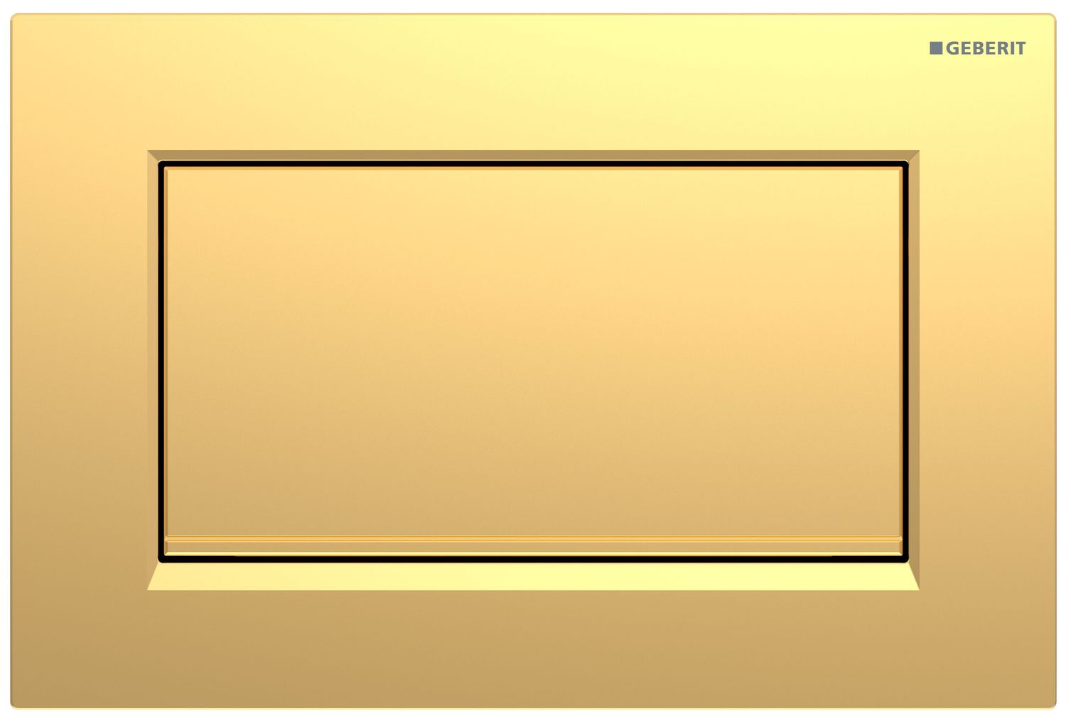 Geberit Sigma10 Square Screw-On Flush Plate / Gold