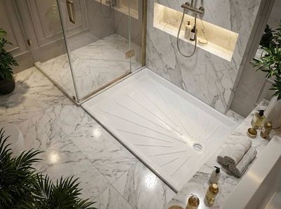 Fidji Shower Tray 153 x 93 cm without Drainage