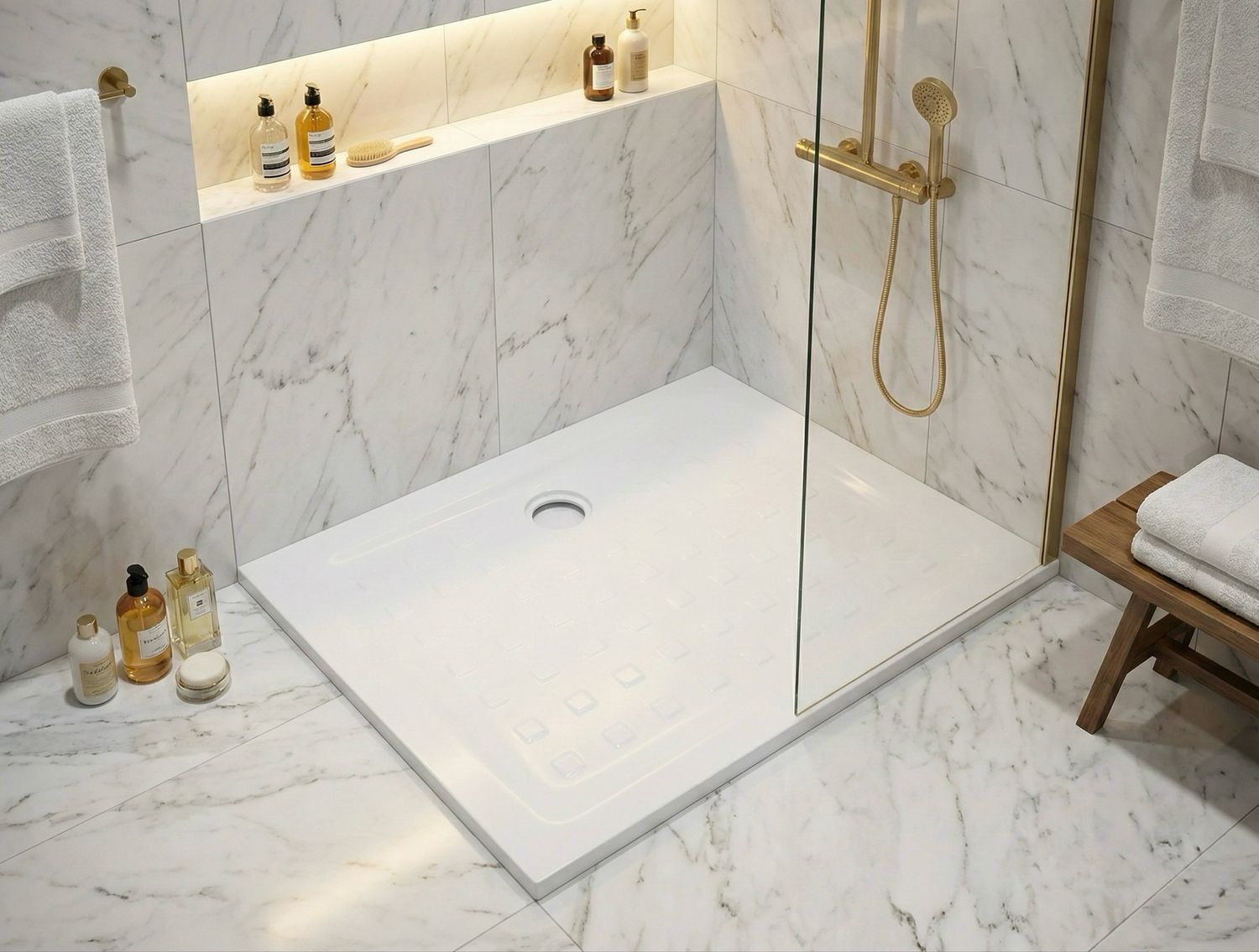 Tahos Shower Tray 100 x 80 cm without drainage
