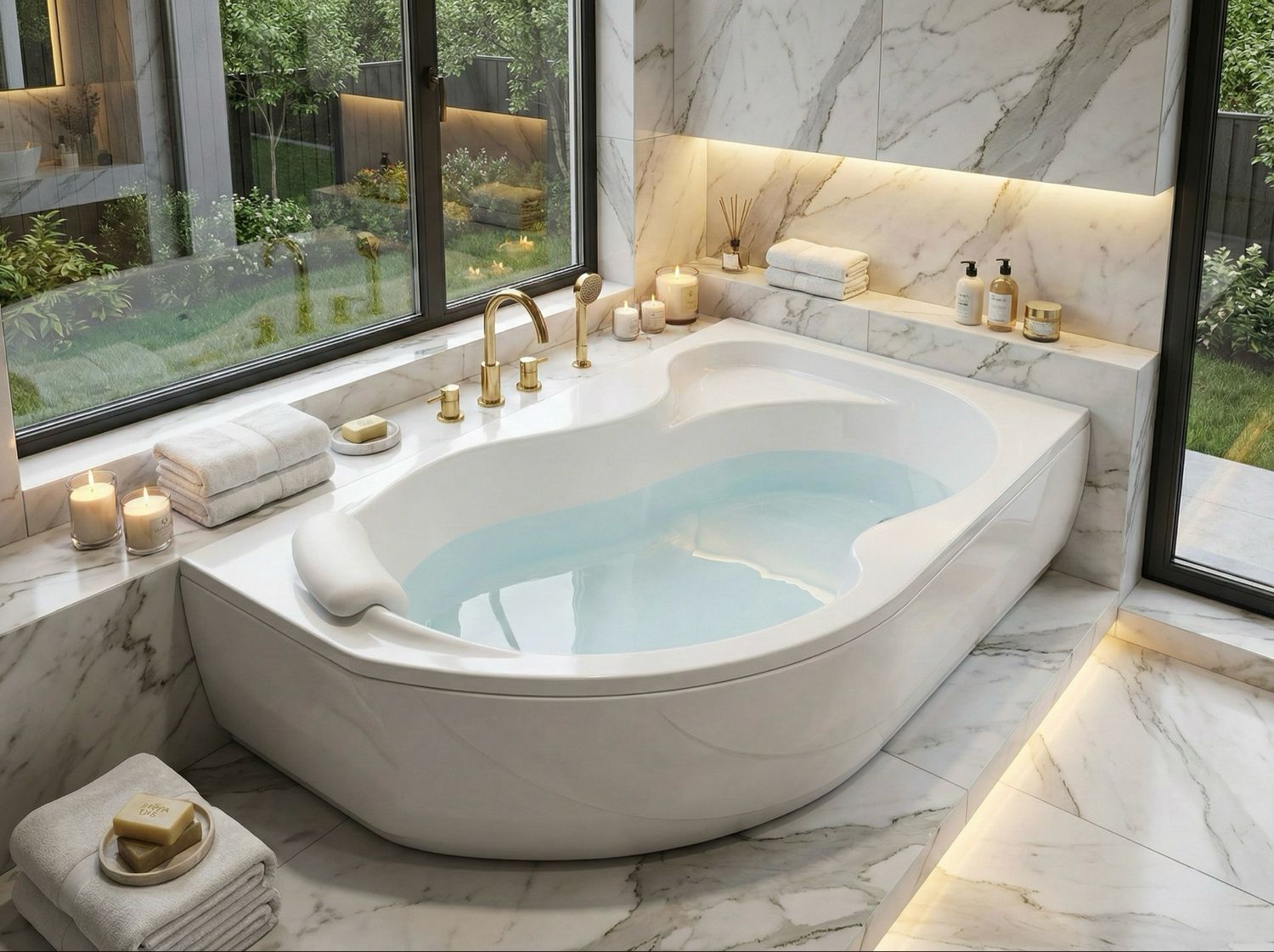 Oasis Right Bathtub 160 x 90 cm