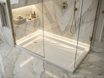 Extensio Shower Tray (120 to 180 cm) x 80 cm without Drain