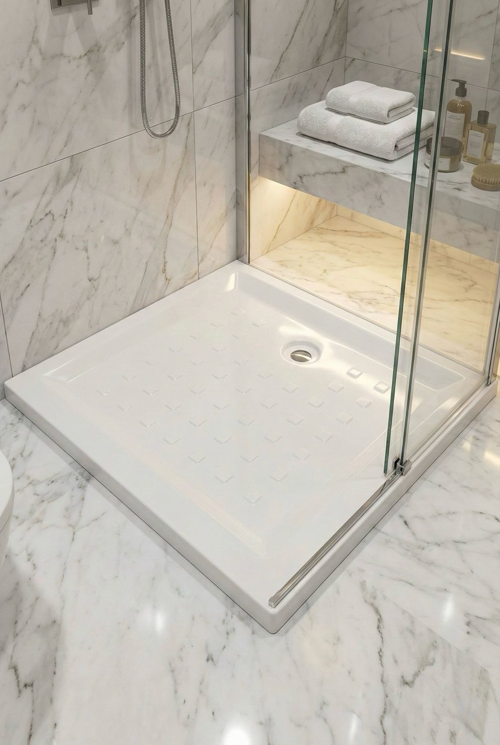 Novospace Shower Tray 95 x 95 cm without Drain