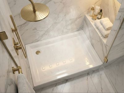 Receiver Novospace offset 90 x 70 cm without drainage